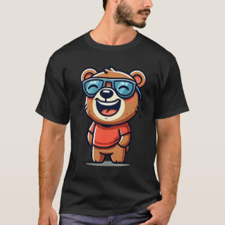 Camiseta Urso legal Rindo - Víblias de Cartoon