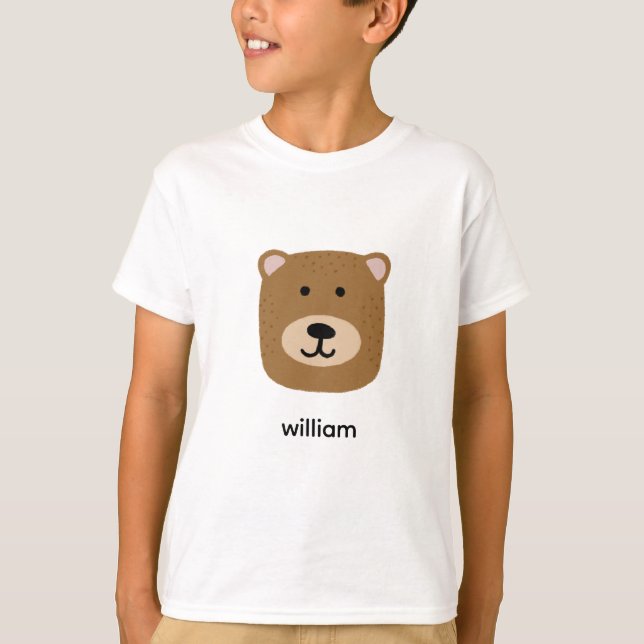 Camiseta Urso marrom fofo (Frente)