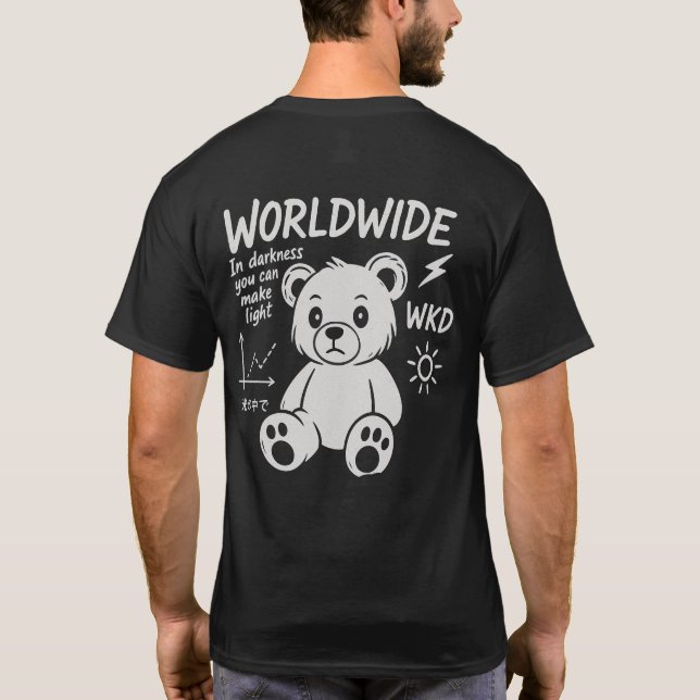 Camiseta Urso Mundial - Luz na Escuridão (Verso)