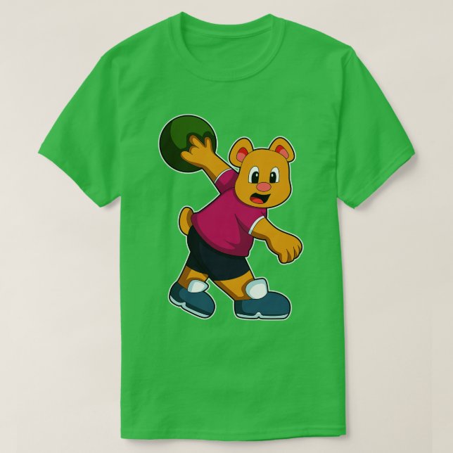 Camiseta Urso na Boliche 2 (Frente do Design)