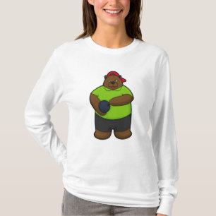 Camiseta Urso na Boliche com Bola de boliche