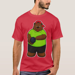 Camiseta Urso na Boliche com Bola de boliche