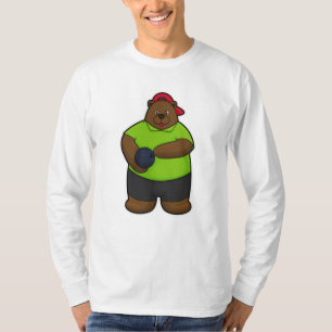 Camiseta Urso na Boliche com Bola de boliche