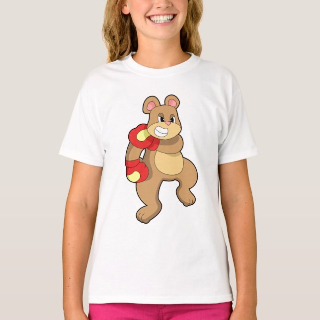 Camiseta Urso na caixa com luvas in a box (Frente)