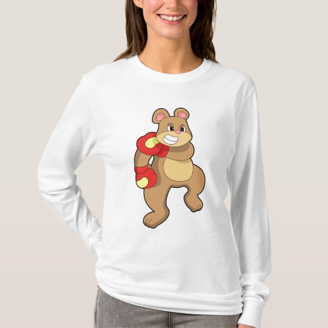 Camiseta Urso na caixa com luvas in a box (Frente)