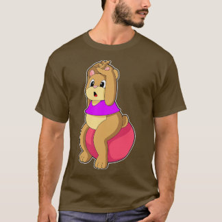 Camiseta Urso na Malhação com a bola de Exercício