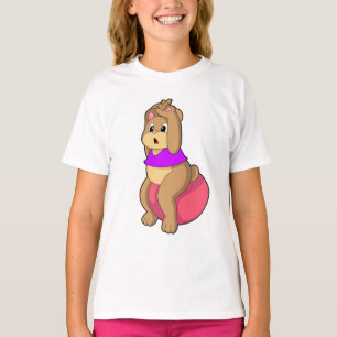 Camiseta Urso na Malhação com a bola de Exercício.PNG