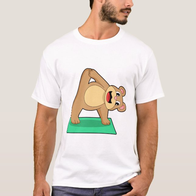 Camiseta Urso na Malhação de Yoga (Frente)