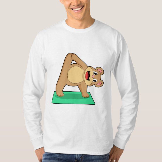 Camiseta Urso na Malhação de Yoga (Frente)