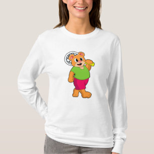 Camiseta Urso na Tênis com suporte Tênis