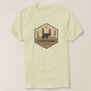 Camiseta Urso Nacional da Floresta Nacional de Chippewa