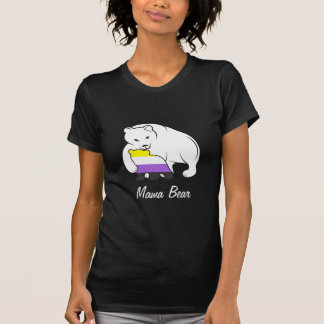 Camiseta Urso Não Binário da Mamãe Urso Não Binário