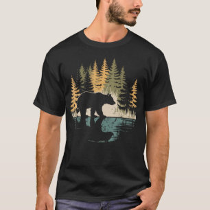 Camiseta Urso Nature Grizzly Acampamento ao Ar Livre