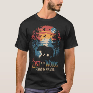 Camiseta Urso Natureza Perdido Na Floresta Encontrou Montan