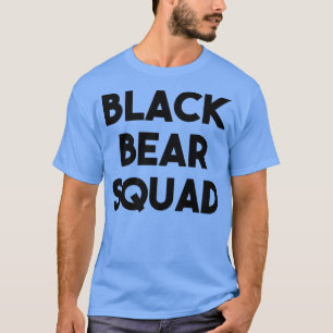 Camiseta Urso Negro Engraçado - Premium com Esquadrão de Ur