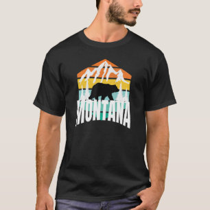 Camiseta Urso Negro legal Montana Grizzly Retro Urso Negro