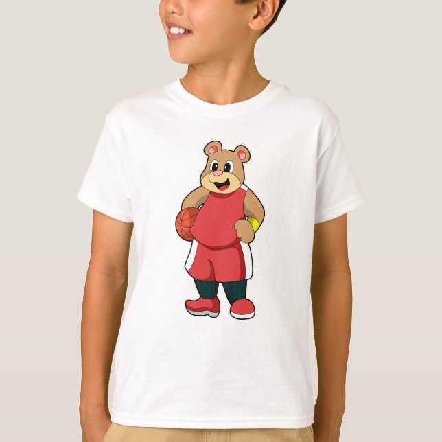 Camiseta Urso no Basquete (Frente)
