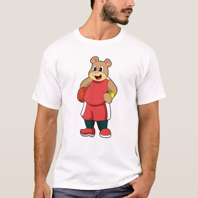 Camiseta Urso no Basquete (Frente)