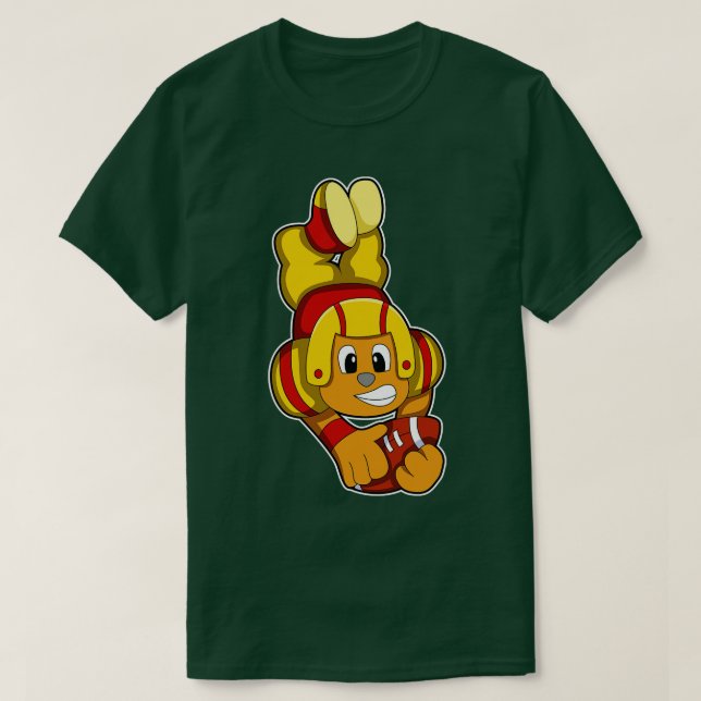 Camiseta Urso no Esporte com Capacete (Frente do Design)