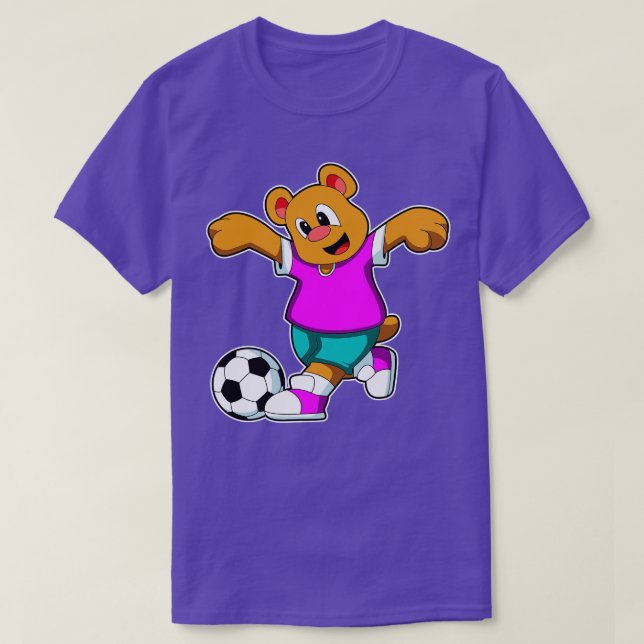 Camiseta Urso no Esporte com Futebol (Frente do Design)