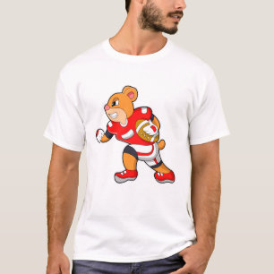 Camiseta Urso no Esportes de Futebol Americano