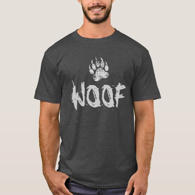 Camiseta Urso Orgulho Afetado Pata do Urso WOOF (Frente)