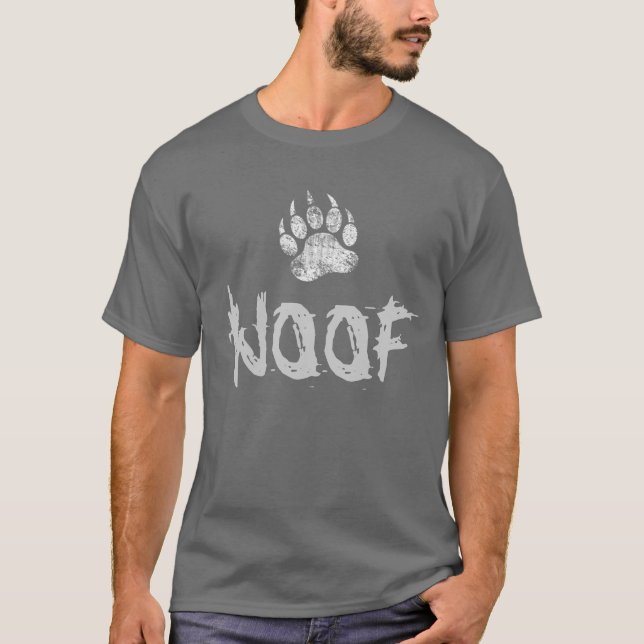 Camiseta Urso Orgulho Afetado Pata do Urso WOOF (Frente)