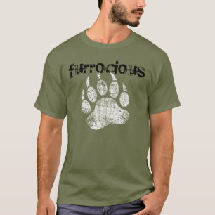 Camiseta Urso Orgulho Gay Descolado Pata de Urso Furrocious