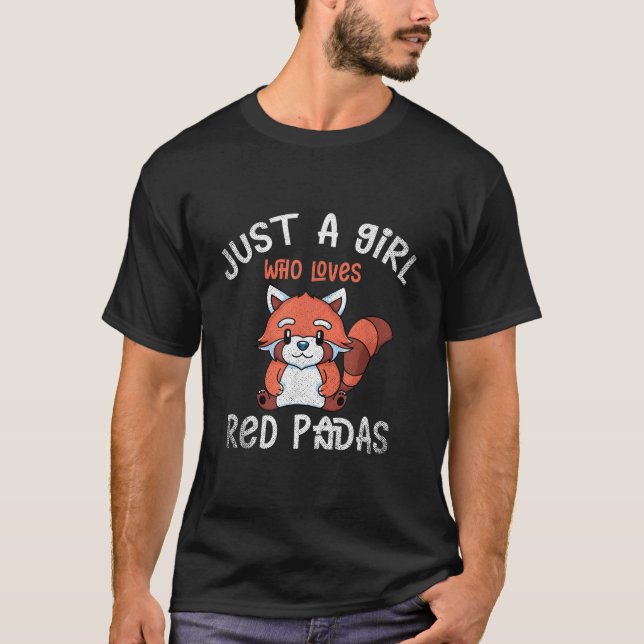 Camiseta Urso Panda Animal Bambu Panda Vermelho (Frente)