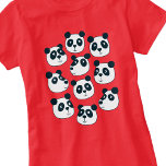 Camiseta Urso Panda Bonito<br><div class="desc">Ursos panda divertidos para fazer qualquer sorriso de amante de os animais com espírito de conservação. Arte original de Nic Squirrell.</div>