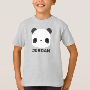 Camiseta Urso Panda Bonito com Nome Personalizado