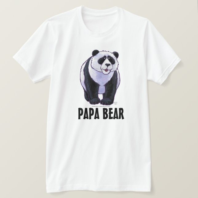 Camiseta Urso-Panda, Camisa-Luz do Papa Urso (Frente do Design)
