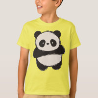 Urso Panda Desenhado à Mão Fofo - Kawaii Adorável