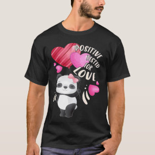 Camiseta Urso panda dia de os namorados com coração