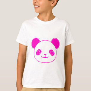 Camiseta Urso Panda Kawaii Rosa