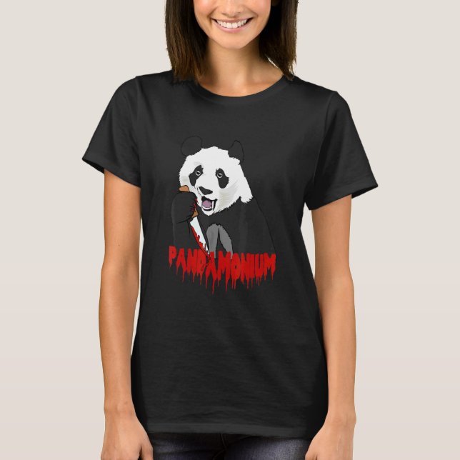 Camiseta Urso Panda  Pandamonium Panda Assassino (Frente)