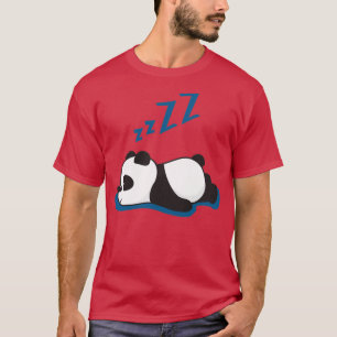 Camiseta Urso Panda Preguiçoso Dormindo Animal Presente