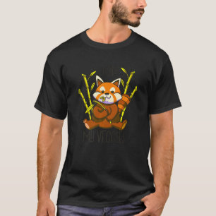 Camiseta Urso Panda Vermelho Bambu Dieta Vegetariana Vegano