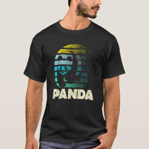 Camiseta Urso Panda Vintage Retro Espírito Animal Legal Zoo