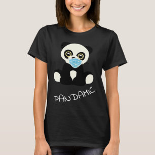 Camiseta Urso Pandêmico Tira de4 Máscara Panda Pandemia