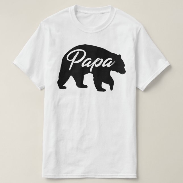Camiseta urso papá (Frente do Design)