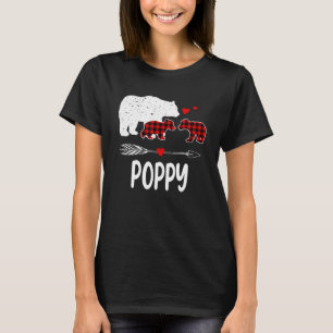 Camiseta Urso-Papas, Xadrez-Búfalo Vermelho Urso-Papjama