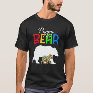 Camiseta Urso Pappy Fofo Conscientização do Autismo Família