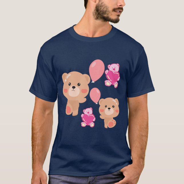 Camiseta urso-pardo (Frente)