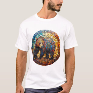 Camiseta Urso Pardo em Design Artístico