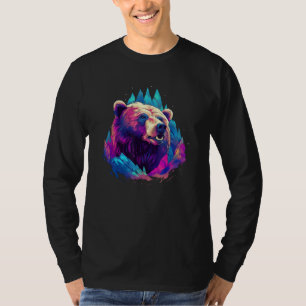 Camiseta Urso Pardo Natureza ao Ar Livre Caça Alasca Caminh