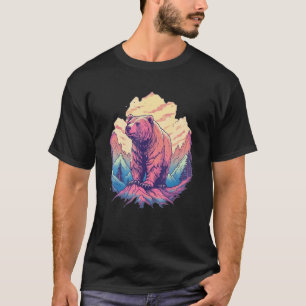 Camiseta Urso Pardo Natureza ao Ar Livre Caça Alasca Caminh