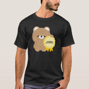 Camiseta Urso Pardo Pensador Excessivo Certificado