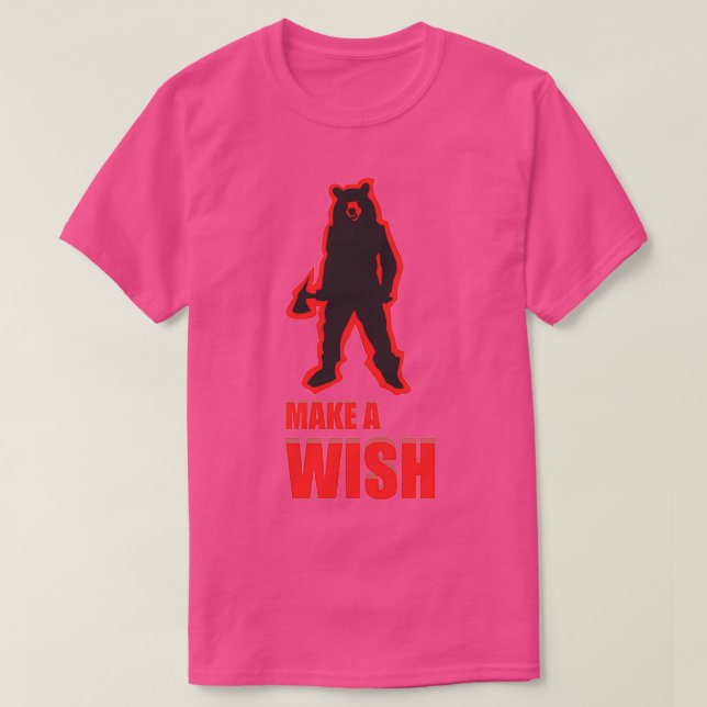 Camiseta Urso perigoso (Frente do Design)