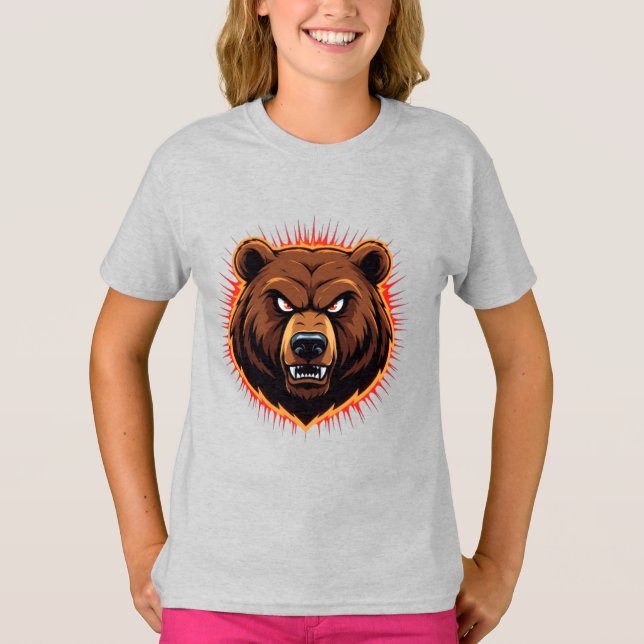 Camiseta Urso Poderoso – Força Bruta da Natureza (Frente)